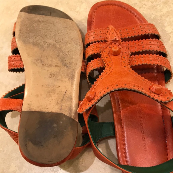 Orange Balenciaga sandal - Picture 3 of 4